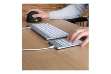 R-Go Numeric keyboard Compact break - tastatur - hvid Indgangsudstyr