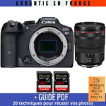 Canon EOS R7 + RF 24-105mm F4 L IS USM + 2 SanDisk 128GB Extreme PRO UHS-II SDXC 300 MB/s + Guide PDF ""20 techniques pour r?ussir vos photos