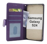 Zipper Standcase Wallet Samsung Galaxy S24 5G (SM-S921B/DS) (Lila)
