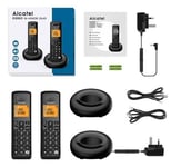 Alcatel E260 DUO S.Voice cordless 2 x Phones Home Telephone Landline  ATL1427332