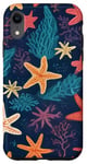 Coque pour iPhone XR Beau motif étoile de mer et corail