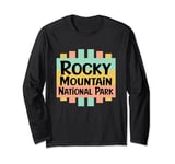 Rocky Mountain Natl Park Retro US National Parks Nostalgic Long Sleeve T-Shirt