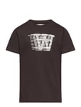 Ola Kids Big Print T-Shirt *Villkorat Erbjudande T-shirts Short-sleeved Svart Wood