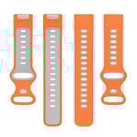 Twin Sport Armband Fitbit Charge 6 - Orange/grå