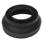 vhbw Pare-soleil compatible avec Nikon 1 Nikkor VR 10-30mm f/3.5-5.6 - Cache grand-angle, noir-mat, caoutchouc, rond