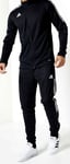 New Mens Adidas GM7319 Tiro21 Tracksuit Jacket & Joggers Black Size L