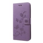 Samsung Galaxy A50 Mobilfodral med fjärilar, Lila