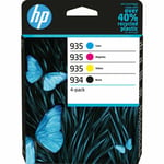 Genuine HP 934BK & HP 935 CMY Ink Cartridges 6ZC72AE For Officejet Pro 6230 6830