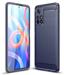 Xiaomi Poco M4 Pro 5G Carbon Fibre Case Navy