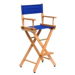 GWW Directors Chairs Foldable Director Chair, Solid Wood Bar High Chair, Makeup Artist Chair, Fishing Beach Chair, Outdoor Leisure Canvas Chair, Support 250 lbs