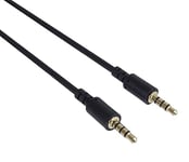 PremiumCord 3m 3.5mm 4 Pin Audio Voice Audio Jack Cable Lead Aux Headset Audio Connection Cable M/M