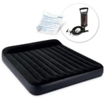 Uppblåsbar madrass 203x183x25 cm med kolvpump INTEX 64144