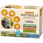 IAMS Naturally Senior - 12 x 85 g Land & Sea Collection