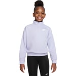 Nike Sportswear Club 1/2 Zip Sweatshirt Barn - Lilla - str. 137 - 147