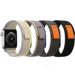 Apple Watch Trail-band Armband 38mm/40mm/41mm Grå / Blå