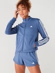 adidas Womens Train Essentials 3 Stripe Track Jacket - Navy, Navy, Size L, Women