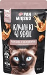 Pan Mięsko Pan Mięsko Bitar I Sås Kyckling Med Vaktel (Vuxen) - Våtfoder För Katter - 85G