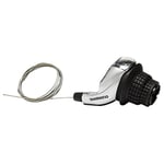 Shimano RS47 Tourney Revo Shifter - Silver, 3 Speed