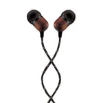 House of Marley Smile Jamaica In-Ear Headphones - Sustainably Crafted, Eco-Friendly, Noise Isolating Wired Earphones, 9.2mm Driver, Tangle-Free Cable, 1 Button Microphone Control - Signature Black