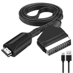 Nouveau style Hdmi vers cable péritel 1 mètre de long connexion directe pratique Conversi Hfmqv