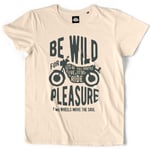 Teetown - T Shirt Homme - Wild Moto - Café Racer Rider Road Trip Scrambler Easy Burn Out - 100% Coton Bio