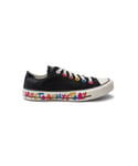 Converse Womens All Star Ox Trainers - Black Canvas Size UK 3