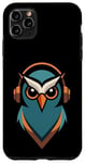 Coque pour iPhone 11 Pro Max Owl Groove Music Lover's Casque audio