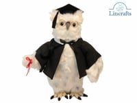 Graduation Owl 6005 Soft Toy by Hansa Creation Sold by Lincrafts UK Est 1993