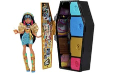 Mattel Monster High Skulltimate Secrets Dress - Up Locker Cleo De Nile Doll New