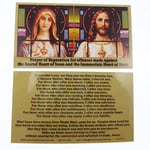 Catholic prayer cards Prayer of Reparation for offenses made against the Sacred Heart