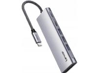 HUB USB Lexar Hub 7-in-1 USB-C USB3.2 Gen1. Type-C, 3xUSB-A HDMI, SD, microSD slot. PD 100W