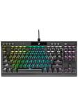 Corsair K70 RGB TKL Champion - MX Red - Gaming Keyboard - Utan numpad - Engelska - Storbritannien - Svart