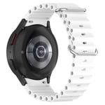 Samsung Galaxy Watch 4 40mm Sportigt Full-fit armband i silikon, vit