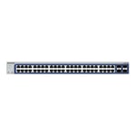 NETGEAR GS748T - V6 - switch - 48 portar - smart - rackmonterbar