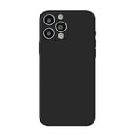 Fresnour Suitable for iPhone iPhone 13 ProMax 6.7-inch case, bumper cover, transparent, scratch resistant back (graphite black)