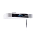 Portable Radio Digital Radio Bluetooth FM Tuner DAB+ Kitchen Alarm LED White 6 W