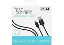 Fresh Connect 1m USB Type C, Charge and Sync Cable, for Samsung, Nokia New