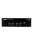 StarTech.com StarView 4 Port DVI VGA Dual Monitor KVM Switch USB with Audio & USB 2.0 Hub