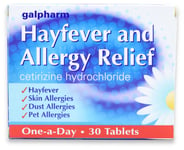 Galpharm Hayfever & Allergy Relief Cetirizine Hydrochloride 30 Tablets