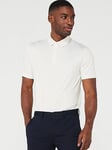 Lacoste Golf Technical Printed Polo Shirt - Off White, Off White, Size Xl, Men