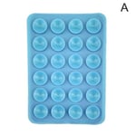 Silikon Sugkopp Phone Case Montering, 2st Square Suction Phon Light Blue 1pc 2pcs