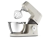 Kenwood KVC5100C Mary Berry Special Edition Chef Elite Stand Mixer, 3 Bowl Tools, Whisk, Dough Hook & K-Beater, Fast Cakes' Recipe Book, Plastic, Cream, 4.6 L Special Edition