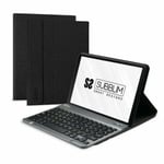 Bluetooth keyboard med tabletstøtte Subblim SUBKT3-BTL200 Sort Spansk qwerty