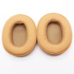 Replacement ear pads earpads cup cushions leather headset repair parts fit cover pillow for Skullcandy Crusher 3.0 hesh 3 Wireless Headphones (light brown)