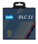 KMC Unisex's Black/Pink DLC 11 Chain, 1/2” x 11/128”