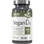 Elexir Pharma D3 Vitamin Vegan 4000IE 100 kpl