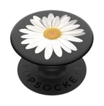 PopSockets Compatible with All Smartphones and Tablets, Nintendo Switch, Kindle E-reader, Ipad PopGrip - Expanding Stand and Grip with Swappable Top - White Daisy, Water proof