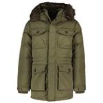Superdry Parkas Chinook Faux Fur Grönt M Man