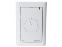 Devireg 233 termostat, 1-pol gulvføler, temp. indst. fra (0) 1 til 6 (5°C til 45°C) FUGA-design