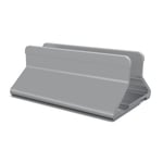 Vertikal bärbar datorställ Justerbart laptopställ Aluminiumlegering Bärbar skrivbordsställ Grå